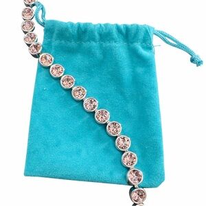 Touchstone by Swarovski Pink Crystal Tennis Bracelet